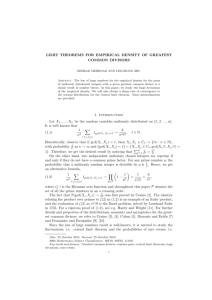 LIMIT THEOREMS FOR EMPIRICAL DENSITY OF GREATEST