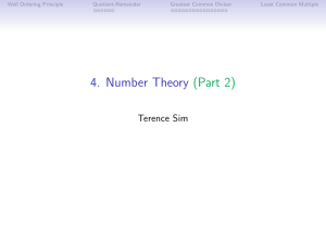 4. Number Theory (Part 2)