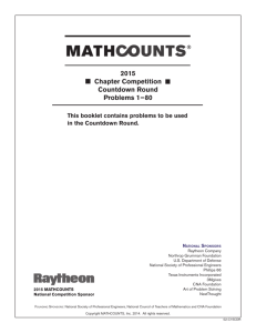 CDR - MathCounts