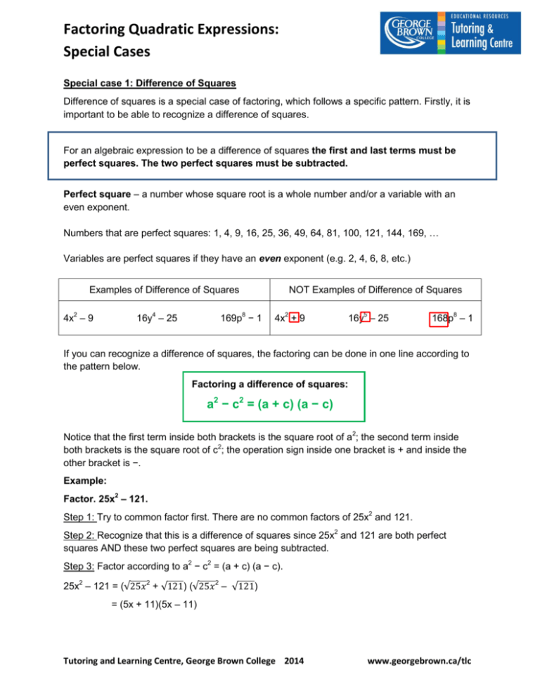 factoring-quadratic-expressions-special-cases