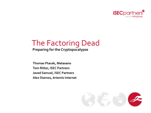 The Factoring Dead