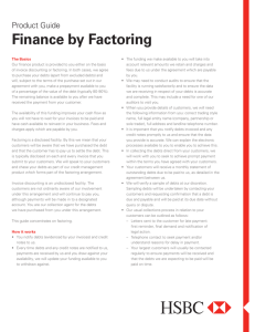 Finance by Factoring - Business Banking