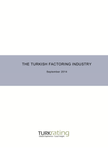 THE TURKISH FACTORING INDUSTRY