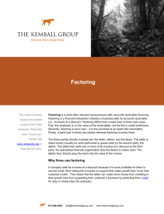Factoring - The Kemball Group