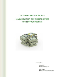 factoring and quickbooks