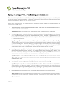 Epay Manager vs. Factoring Companies