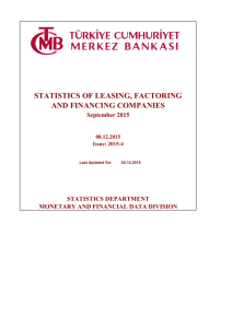 statistics of leasing, factoring and financing companies