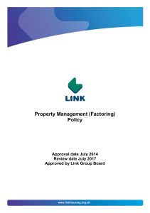 Property Management (Factoring) Policy