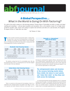 A Global Perspective… What in the World is Going On With Factoring?
