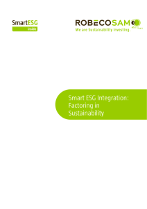 Smart ESG Integration: Factoring in Sustainability