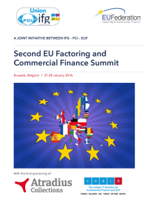 Second EU Factoring and Commercial Finance Summit