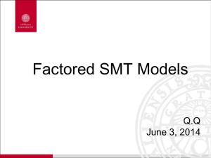 Factored SMT Models