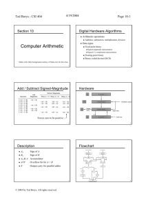 Computer Arithmetic