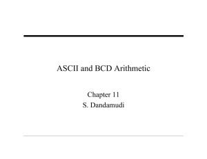 ASCII and BCD Arithmetic