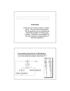 Arithmetic Converting Decimal to b