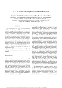 A 32-bit Decimal Floating-Point Logarithmic Converter