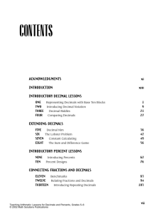 CCC-Decimals FM (i-xx)