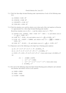 Partial Solution Set, Leon §7.1 7.1.1 Find the three