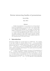 Setwise intersecting families of permutations