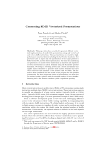 Generating SIMD Vectorized Permutations