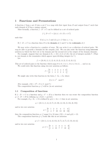 1 Functions and Permutations