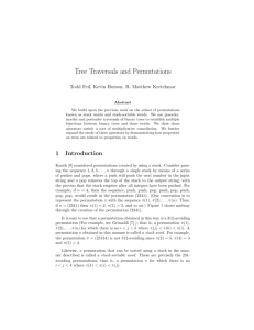Tree Traversals and Permutations