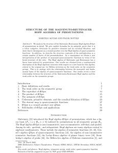 Structure of the Malvenuto-Reutenauer Hopf algebra of permutations