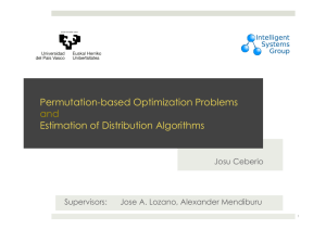 Permutation-based Optimization Problems and Estimation of
