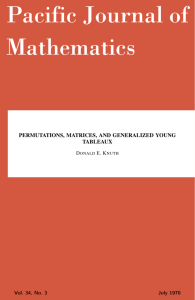 Permutations, matrices, and generalized Young tableaux