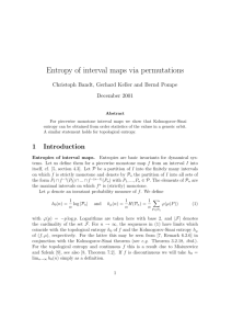 Entropy of interval maps via permutations