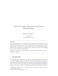 Van der Corput Sequences and Linear Permutations