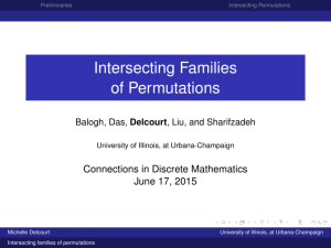 Intersecting Families of Permutations