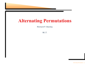 Alternating Permutations