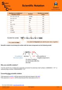 Scientific Notation