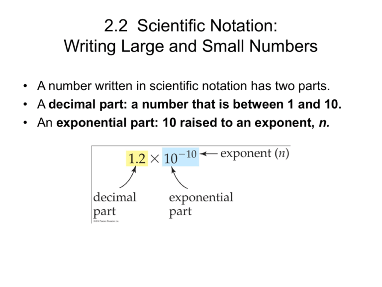 2 2 Scientific Notation Writing Large And Small Numbers