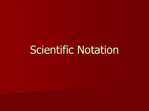 4. Scientific Notation