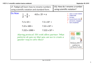 8 EE 3 L1 scientific notation basics.notebook