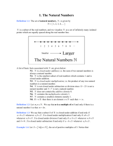 Natural Numbers