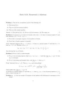 Math 512A. Homework 3. Solutions