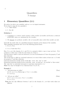 Quantifiers