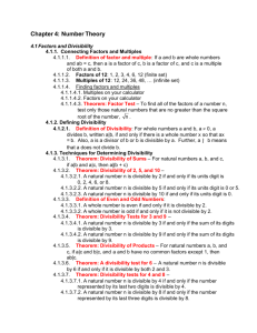 Chapter 4: Number Theory
