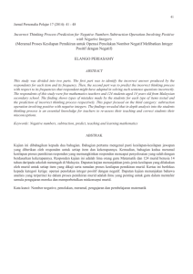 Incorrect Thinking Process Prediction for Negative Numbers