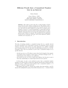 Efficient Proofs that a Committed Number Lies in an Interval