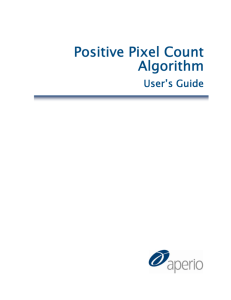 Positive Pixel Count Algorithm User`s Guide