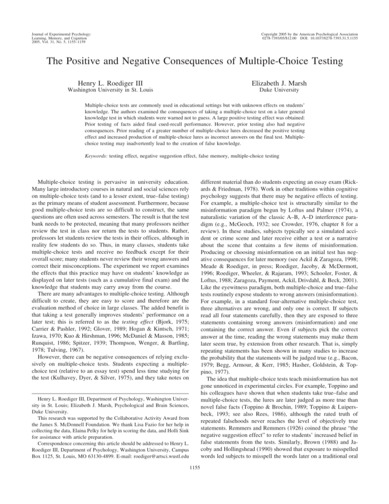 The Positive And Negative Consequences Of Multiple