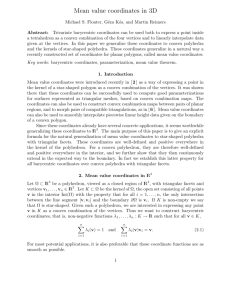 Mean value coordinates in 3D