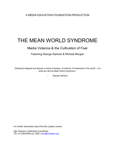 the mean world syndrome - Media Education Foundation