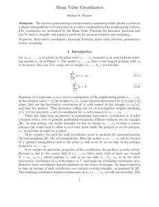 Mean Value Coordinates