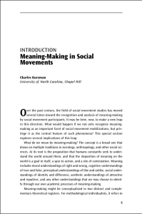 Meaning-Making in Social Movements - Charles Kurzman