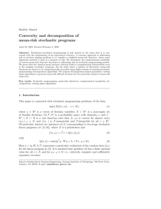 Convexity and decomposition of mean-risk stochastic programs